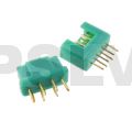 Q-C-0012  Quantum Multiplex MPX Connector Green Male and Female  